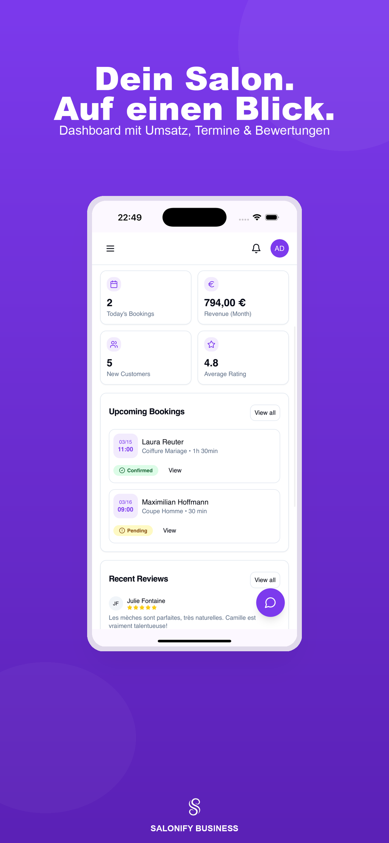 Salonify screenshot 1